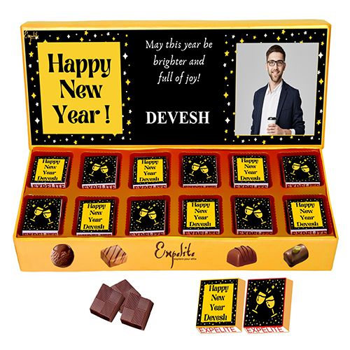 Luscious Personalized New Year Choco Delight