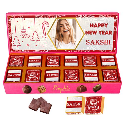 Delicious Assortment of Personalized Chocolates