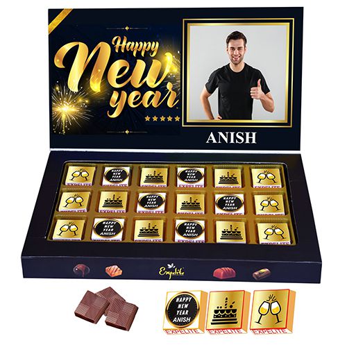 New Years Personalized Chocolates Delight