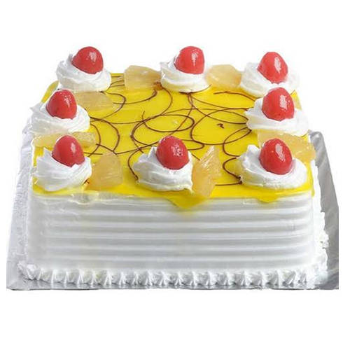 Enticing Eggless Pineapple Cake
