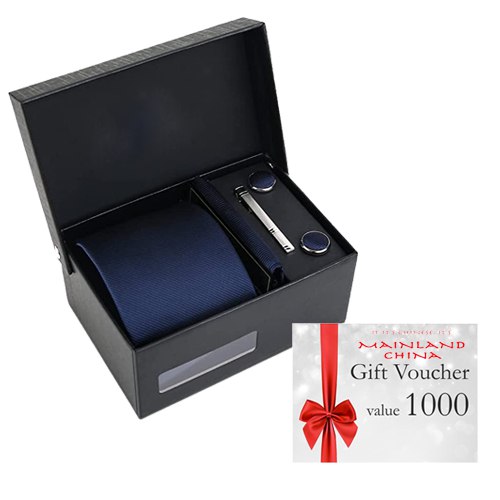 Magnificent Combo of Mainland China Gift Voucher worth Rs.1000 and Tie-Tiepin Gift Set
