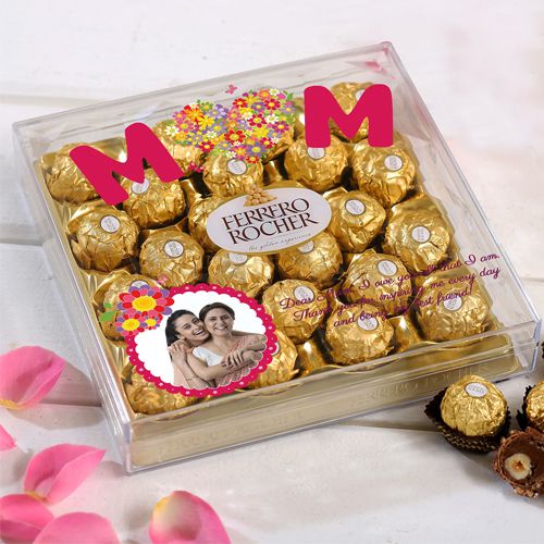 Personalized Ferrero Rocher Chocolate Box for Mothers Day