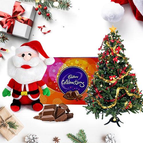 Christmas Tree Santa N Chocolates