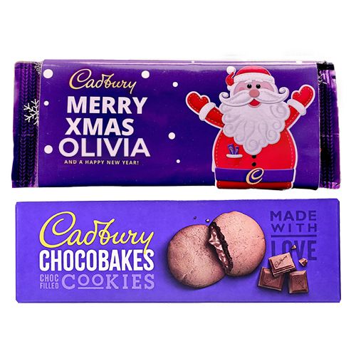 Choco-filled Personalized Christmas Wish Cadbury Duo