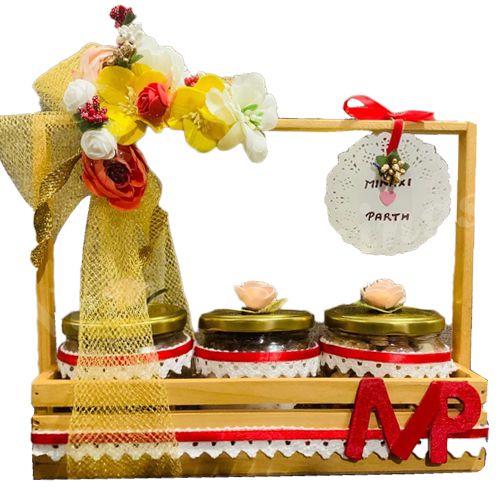 Exotic Wedding Anniversary Dry Fruit Gift in a Jar