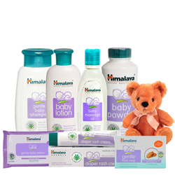 Exclusive Himalaya Baby Care Gift Pack with Teddy