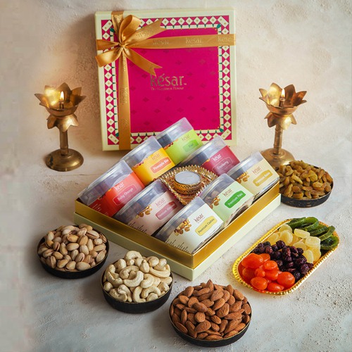 Exotic Dried Fruits Platter Gift Box from Kesar