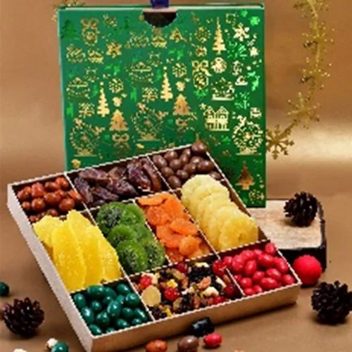 Exotic Selection of Dry Fruits with Chocolates Gift Tray