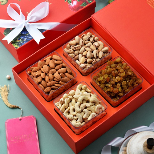 Enjoyable RawFruit Orange Gift Box of Dry Fruits