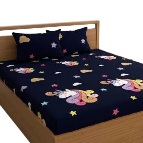 Special Cartoon Print Double Bed Sheet with Pillow Cover to Mangalore, India