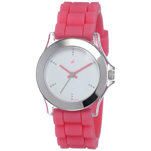 Fashionable Fastrack Beach Upgrades Analog White Dial Womens Watch