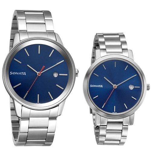 Pretty Blue Dial Analog Watches from Sonata Bandhan